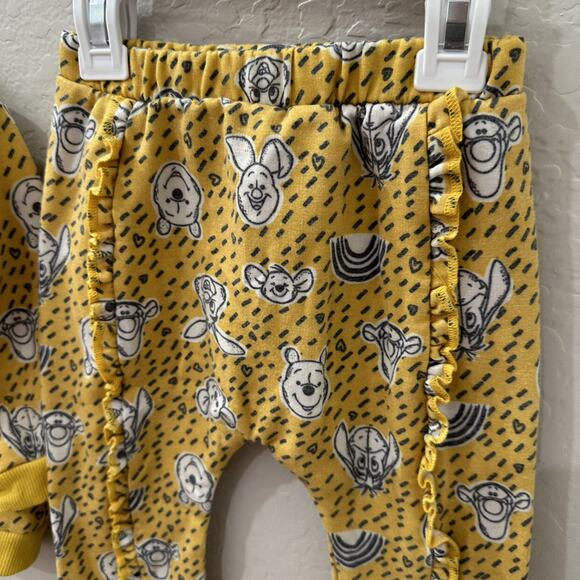 Disney Baby Yellow Winnie the Pooh Bear Sweatsuit Set - Picture 10 of 10